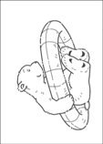 coloring page Lars the little polar bear